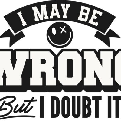 I may be wrong SVG Thumbnail